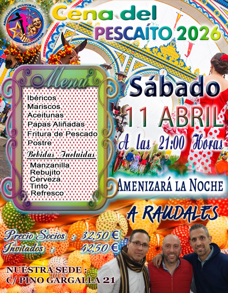cartel cena pescaito 11 4 2026